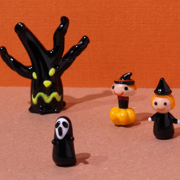 Handmade Halloween Glass Sculptures,Halloween Decor,Glass Ghost,Glass Pumpkin,Halloween Gift,bat,ghost,Halloween  tree