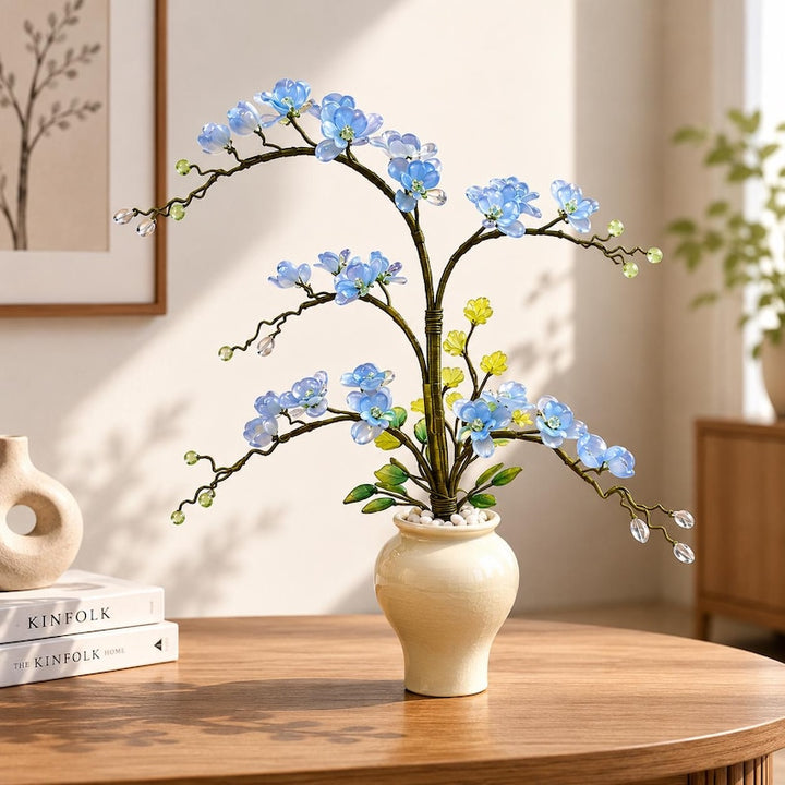 Colorful Orchid Flower Arrangement, Artificial Orchid Decor, Floral